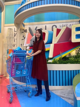 「SEE BY CHLOE（シーバイクロエ）のアイテム」を使った、近藤千尋さん（レディース・160cm）の秋コーディネート