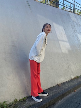 「Mila Owen（ミラオーウェン）のアイテム（ジャケット/アウター）」を使った、近藤千尋さん（レディース・160cm）の秋コーディネート