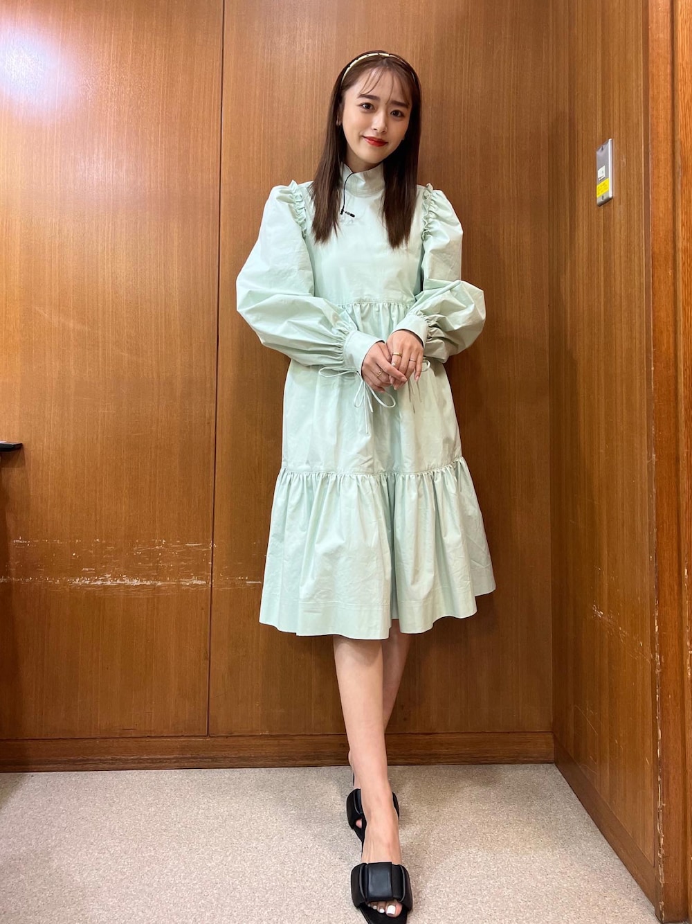 J&M DAVIDSON ワンピース ツイード 黄色 J&M DAVIDSON ワンピース ツイード 黄色