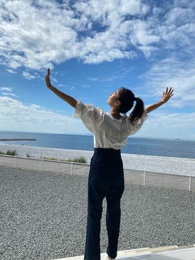 「sea new york（シーニューヨーク）のアイテム」を使った、近藤千尋さん（レディース・160cm）の秋コーディネート
