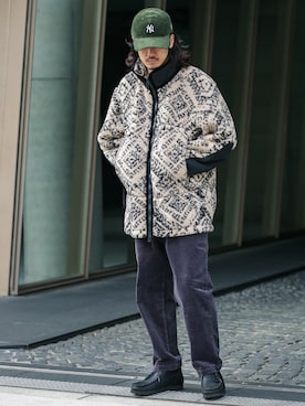 「YETI（イエティ）のアイテム」を使った、shibataniさん（メンズ・180cm）の冬コーディネート