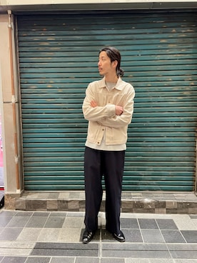「Wrangler（ラングラー）のアイテム（ジャケット/アウター）」を使った、shibataniさん（メンズ・180cm）の春コーディネート