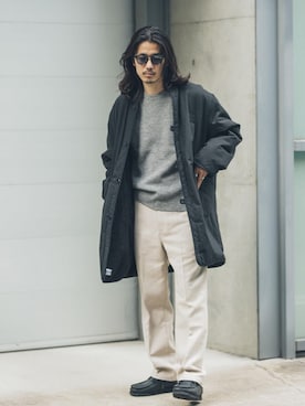 「ARMY TWILL（アーミーツイル）のアイテム（その他アウター）」を使った、shibataniさん（メンズ・180cm）の秋コーディネート