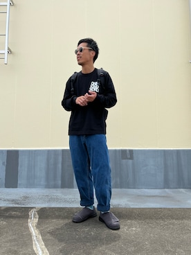 「Adoon plain（アドーンプレーン）のアイテム（ソックス/靴下）」を使った、KYO---TAさん（メンズ・176cm）の春コーディネート