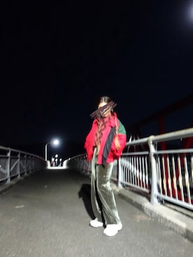 「配色」｜「アイテム（ブルゾン）」を使った、Yotchさん（レディース・163cm）の秋コーディネート