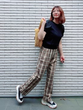 「BASE（ベース）のアイテム」を使った、ariminakoさん（レディース・164cm）の夏コーディネート