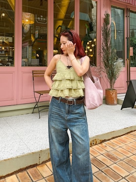 「ZARA（ザラ）のアイテム（キャミソール、その他）」を使った、HARUYOさん（レディース・157cm）の夏コーディネート