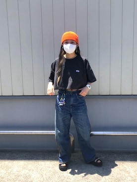 「RNA（アールエヌエー）のアイテム」を使った、そにあさん（キッズ・155cm）の春コーディネート