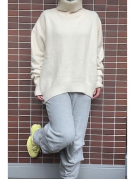 「アイテム（ピアス（両耳用））」を使った、猫山さん（レディース・161cm・40代）の冬コーディネート