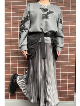 「SANSeLF（サンセルフ）のアイテム」を使った、猫山さん（レディース・161cm）の春コーディネート