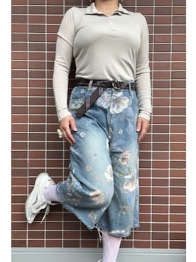 「アイテム（アンサンブル）」を使った、猫山さん（レディース・161cm）の春コーディネート