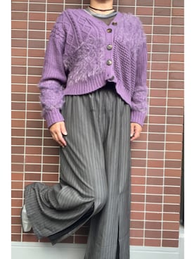 「アイテム（ピアス（両耳用））」を使った、猫山さん（レディース・161cm・40代）の冬コーディネート