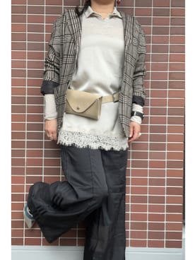 「COQULE（コクレ）のアイテム」を使った、猫山さん（レディース・161cm）の春コーディネート