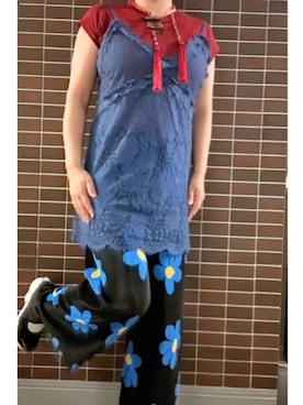 「アイテム（メガネ）」を使った、猫山さん（レディース・161cm・40代）の秋コーディネート
