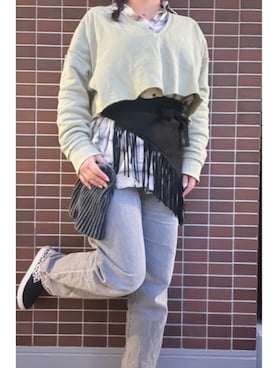 「AmiAmi（アミアミ）のアイテム」を使った、猫山さん（レディース・161cm）の冬コーディネート