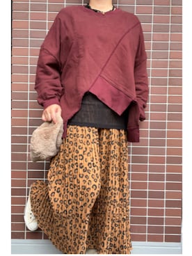 「アイテム（ピアス（両耳用））」を使った、猫山さん（レディース・161cm）の秋コーディネート