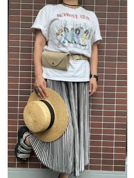 「Honeys（ハニーズ）のアイテム」を使った、猫山さん（レディース・161cm）の秋コーディネート