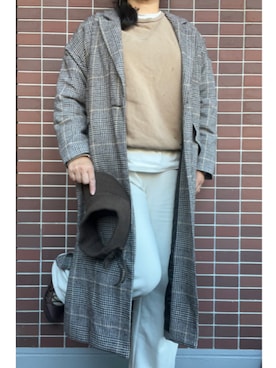 「アイテム（アクセサリー）」を使った、猫山さん（レディース・161cm・40代）の冬コーディネート