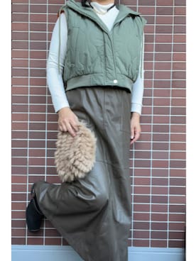 「COQULE（コクレ）のアイテム」を使った、猫山さん（レディース・161cm）の冬コーディネート