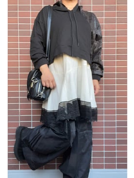 「アイテム（アクセサリー）」を使った、猫山さん（レディース・161cm・40代）の秋コーディネート