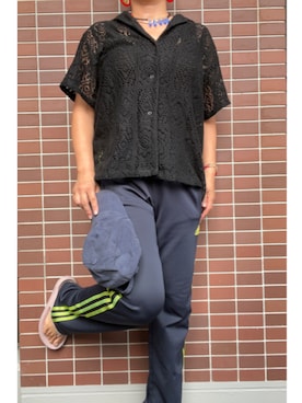 「ジャージ」｜猫山さん（レディース・161cm）の秋コーディネート