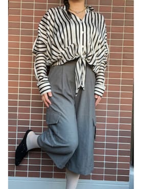 「アイテム（アクセサリー）」を使った、猫山さん（レディース・161cm）の春コーディネート