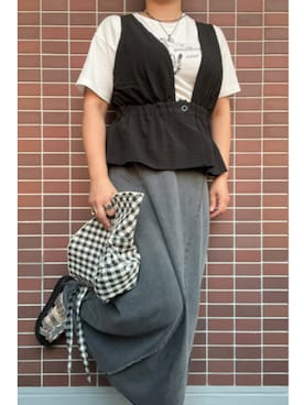 「リング」｜猫山さん（レディース・161cm）の秋コーディネート