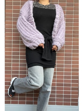 「アイテム（その他シューズ）」を使った、猫山さん（レディース・161cm）の冬コーディネート