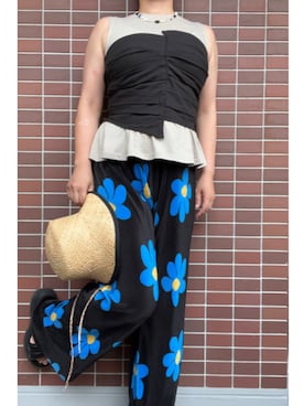 「アイテム（Tシャツ/カットソー）」を使った、猫山さん（レディース・161cm・40代）の夏コーディネート