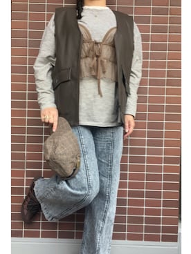 猫山さん（レディース・161cm）の春コーディネート