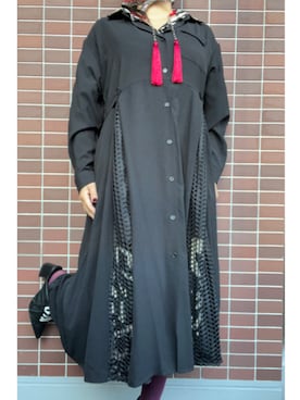 「アイテム（チョーカー）」を使った、猫山さん（レディース・161cm）の冬コーディネート