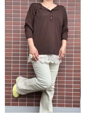 「ear PAPILLONNER（イアパピヨネ）のアイテム」を使った、猫山さん（レディース・161cm）の夏コーディネート