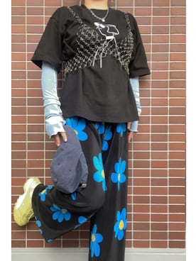 「チェーンネックレス」｜猫山さん（レディース・161cm）の夏コーディネート