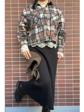 「COQULE（コクレ）のアイテム」を使った、猫山さん（レディース・161cm）の冬コーディネート