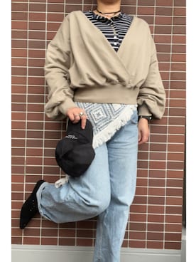 「COQULE（コクレ）のアイテム」を使った、猫山さん（レディース・161cm）の春コーディネート