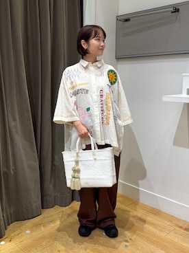 「HLAADA（フラーダ）のアイテム」を使った、tsuzukiさん（レディース・145cm）の夏コーディネート