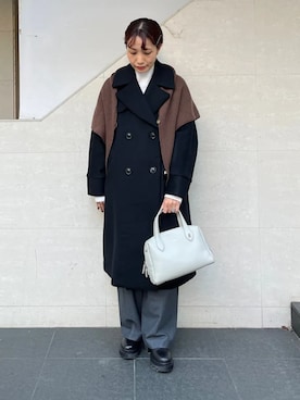 「SHIPS（シップス）のアイテム」を使った、本橋さん（レディース・154cm）の秋コーディネート