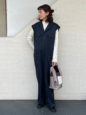 「SHIPS any（シップス エニィ）のアイテム」を使った、本橋さん（レディース・154cm）の春コーディネート
