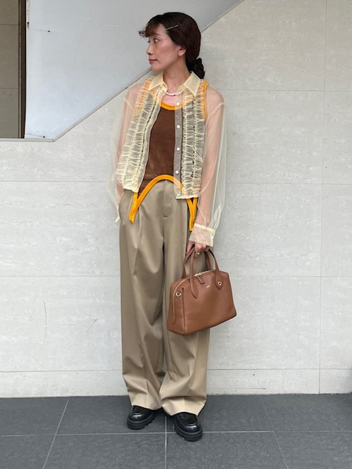 JANE SMITH:〈洗濯機可能〉C/velour U&D タンクトップ（キャミソール