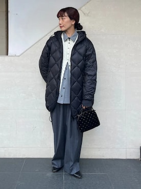 「SHIPS（シップス）のアイテム」を使った、本橋さん（レディース・154cm）の秋コーディネート