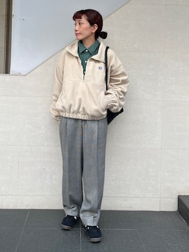 「SHIPS（シップス）のアイテム（Tシャツ/カットソー）」を使った、本橋さん（レディース・154cm）の秋コーディネート