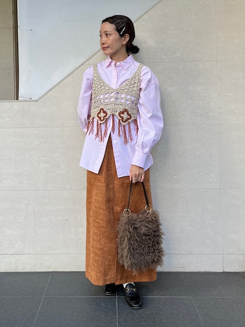 別注】＜LOGAN knitting mills＞クロシェニット ワンピース