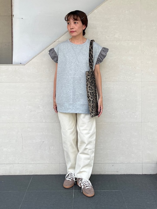 セール】SHIPS NINE CASE:〈手洗い可能〉ミニ 裏毛 フリル カットソー