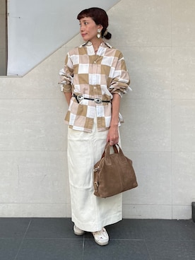 「clarks」｜本橋さん（レディース・154cm）の秋コーディネート