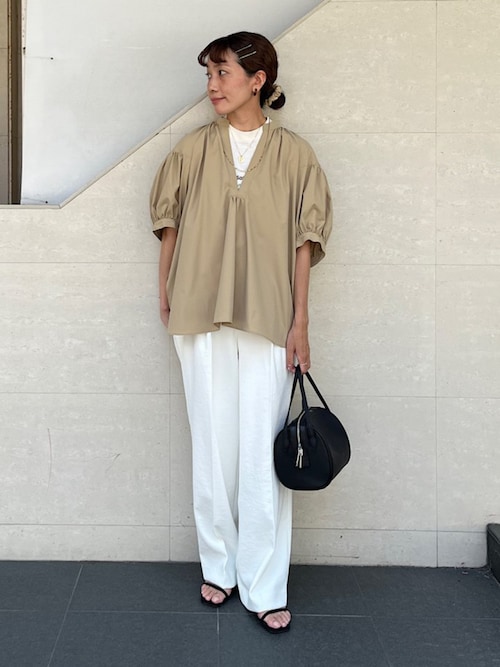 SHIPS for women / シップスウィメン 〈手洗い可能〉RENU ソフト タイプライター スキッパー 5分袖 ブラウス 手洗い可能〉RENU ソフト タイプライター スキッパー 5分袖