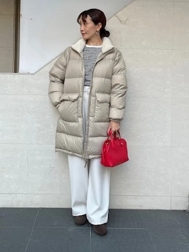 「Beau're（ヴュレ）のアイテム」を使った、本橋さん（レディース・154cm）の冬コーディネート