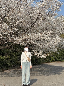 「DISCOAT（ディスコート）のアイテム（バッグ）」を使った、yunaさん（レディース・163cm）の春コーディネート