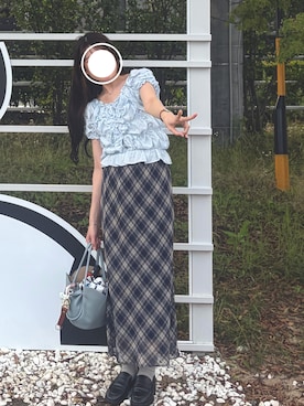 「idem（イデム）のアイテム（バッグ）」を使った、yunaさん（レディース・163cm）の夏コーディネート