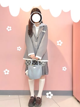 「アイテム（テーラードジャケット）」を使った、yunaさん（レディース・163cm）の秋コーディネート