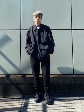 「オーバーサイズジャケット」｜平本尚吾さん（メンズ・168cm）の秋コーディネート